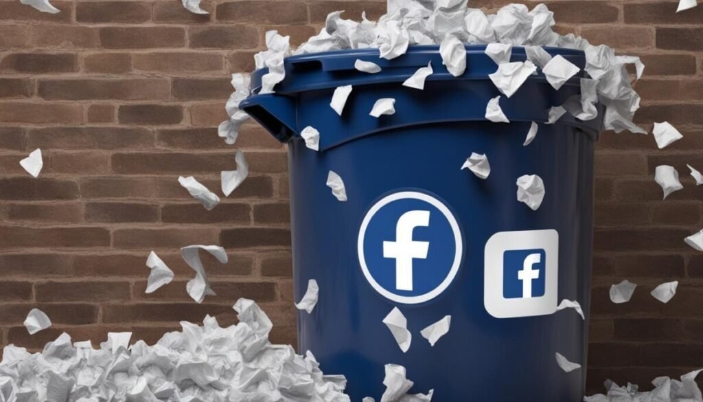 Deleted posts not in Facebook Trash folder