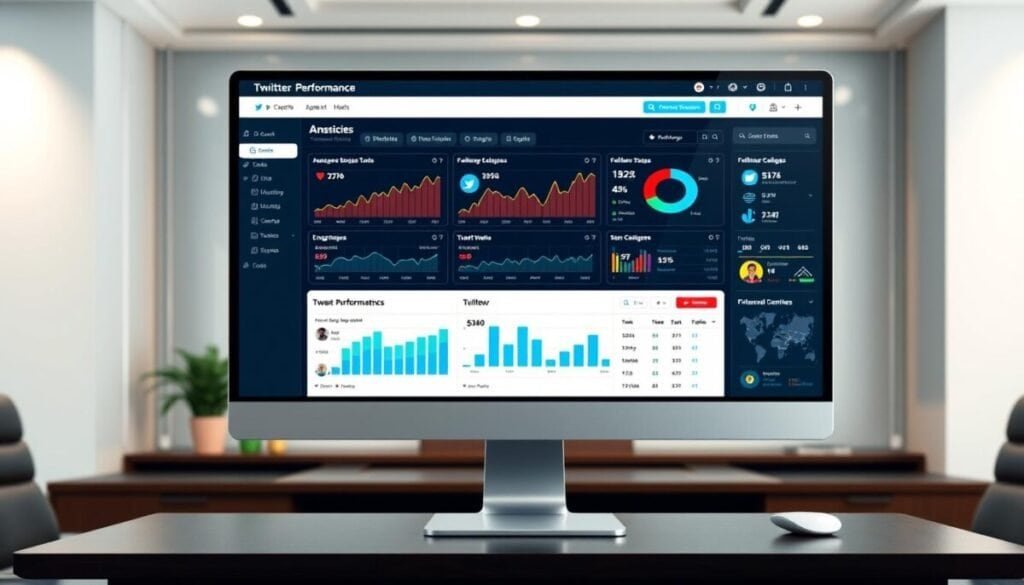 Twitter performance analytics dashboard