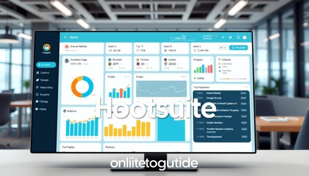 Hootsuite social media management dashboard