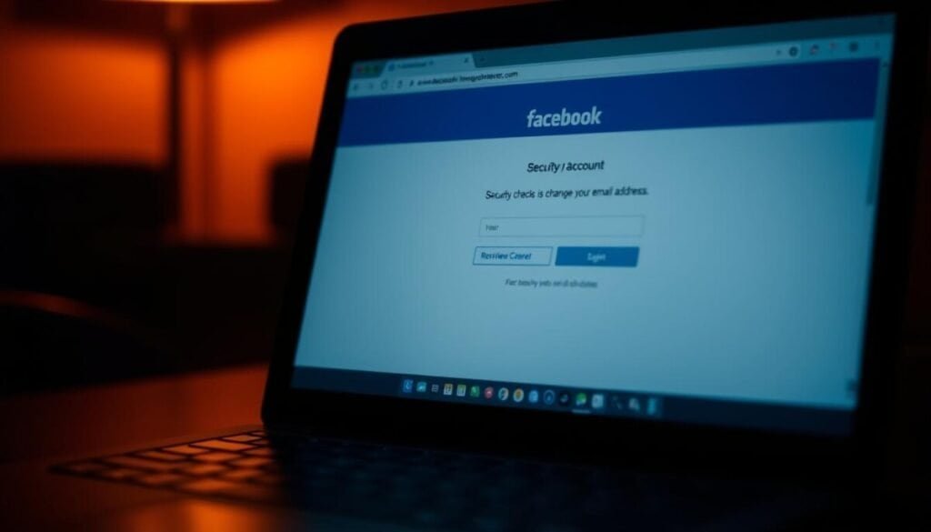 Facebook account email not working due to security checks