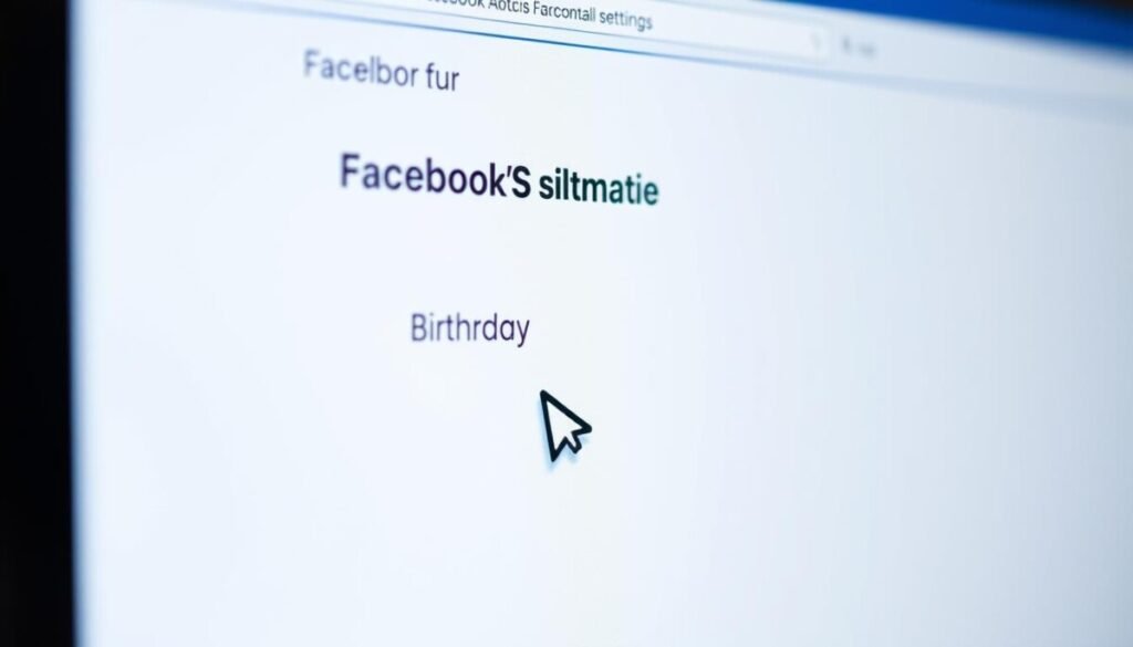 Facebook account settings birthday