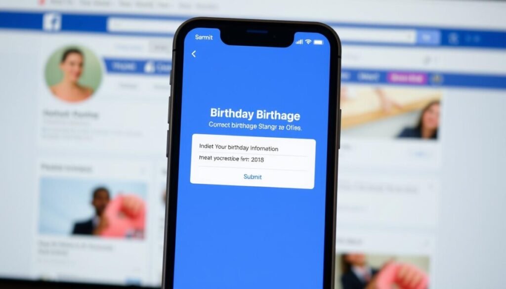 Facebook birthday change request