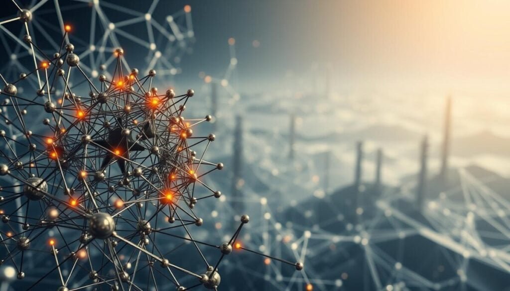 A complex network of interconnected machine learning models, each a sophisticated algorithm harnessing the power of data to uncover hidden patterns and insights. The foreground features a cluster of neural networks, their intricate nodes and synapses pulsing with energy, while in the middle ground, decision trees and support vector machines stand tall, their branching structures reaching towards a horizon of endless possibilities. In the background, a sea of algorithms ebbs and flows, creating a dynamic landscape of machine intelligence. Subtle lighting casts an ethereal glow, illuminating the technical elegance of these powerful tools that drive the future of linking and data analysis. A complex network of interconnected machine learning models, each a sophisticated algorithm harnessing the power of data to uncover hidden patterns and insights. The foreground features a cluster of neural networks, their intricate nodes and synapses pulsing with energy, while in the middle ground, decision trees and support vector machines stand tall, their branching structures reaching towards a horizon of endless possibilities. In the background, a sea of algorithms ebbs and flows, creating a dynamic landscape of machine intelligence. Subtle lighting casts an ethereal glow, illuminating the technical elegance of these powerful tools that drive the future of linking and data analysis.
