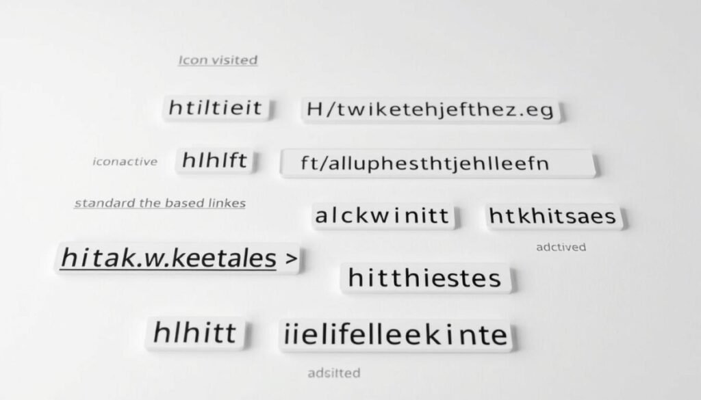 A detailed, high-resolution photograph of various types of hyperlinks, arranged in a clean, well-organized manner against a plain, minimalist background. The foreground features a variety of link styles, including standard text-based links, image-based links, button-style links, and icon-based links, all rendered in a crisp, hyper-realistic fashion. The middle ground showcases the different link states, such as hover, active, and visited, with subtle visual cues to distinguish them. The background is a soft, neutral color that allows the links to stand out and be the primary focus of the image. The overall mood is one of simplicity, clarity, and technical precision, reflecting the "Understanding the Basics of Internal Linking" section of the article. A detailed, high-resolution photograph of various types of hyperlinks, arranged in a clean, well-organized manner against a plain, minimalist background. The foreground features a variety of link styles, including standard text-based links, image-based links, button-style links, and icon-based links, all rendered in a crisp, hyper-realistic fashion. The middle ground showcases the different link states, such as hover, active, and visited, with subtle visual cues to distinguish them. The background is a soft, neutral color that allows the links to stand out and be the primary focus of the image. The overall mood is one of simplicity, clarity, and technical precision, reflecting the "Understanding the Basics of Internal Linking" section of the article.