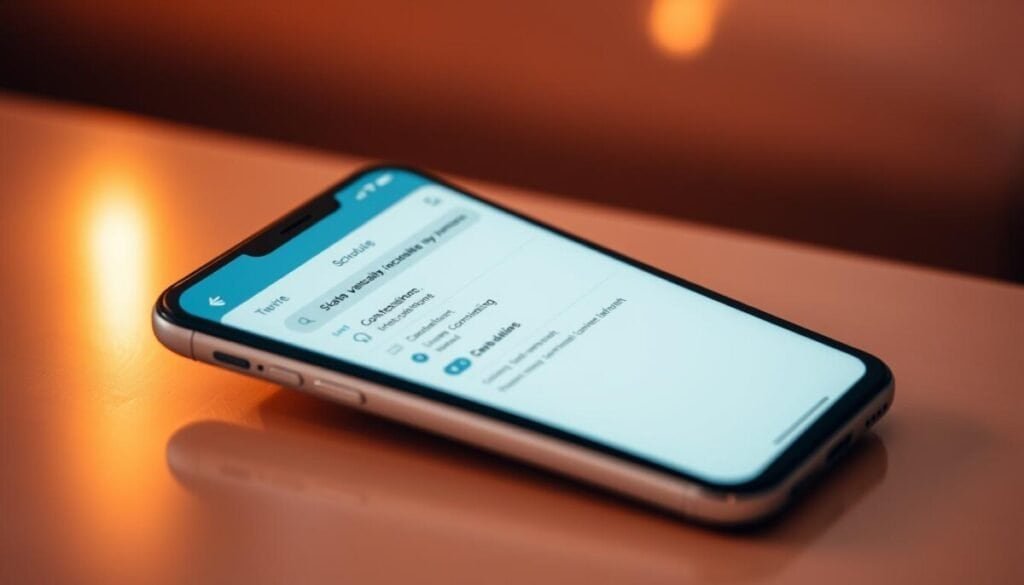 Sleek, minimalist mobile device displaying a meticulously crafted scheduling interface for posting tweets. The screen showcases a clean, intuitive layout with toggles, sliders, and buttons that allow precise control over scheduling parameters. Warm lighting casts a subtle glow, highlighting the device's high-quality display. Smooth, reflective surfaces create a sense of depth and sophistication. The overall scene conveys a streamlined, efficient workflow for planning social media content on the go. Sleek, minimalist mobile device displaying a meticulously crafted scheduling interface for posting tweets. The screen showcases a clean, intuitive layout with toggles, sliders, and buttons that allow precise control over scheduling parameters. Warm lighting casts a subtle glow, highlighting the device's high-quality display. Smooth, reflective surfaces create a sense of depth and sophistication. The overall scene conveys a streamlined, efficient workflow for planning social media content on the go.