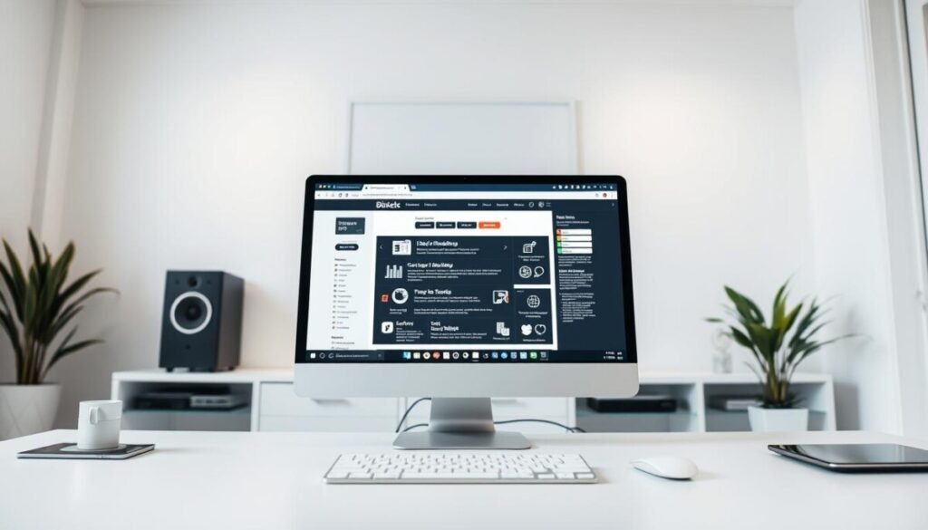 A well-lit office desk with a sleek, modern desktop computer and a stylized web browser window open on the screen. The desktop features an array of neatly organized digital tools and apps, suggesting a professional troubleshooting setup. The background showcases a minimalist, clean-lined interior design, with neutral colors and subtle lighting creating a calming, focused atmosphere. The camera angle emphasizes the desktop setup, capturing the sense of methodical problem-solving. Overall, the image conveys a sense of efficiency, technical expertise, and a systematic approach to browser troubleshooting. A well-lit office desk with a sleek, modern desktop computer and a stylized web browser window open on the screen. The desktop features an array of neatly organized digital tools and apps, suggesting a professional troubleshooting setup. The background showcases a minimalist, clean-lined interior design, with neutral colors and subtle lighting creating a calming, focused atmosphere. The camera angle emphasizes the desktop setup, capturing the sense of methodical problem-solving. Overall, the image conveys a sense of efficiency, technical expertise, and a systematic approach to browser troubleshooting.