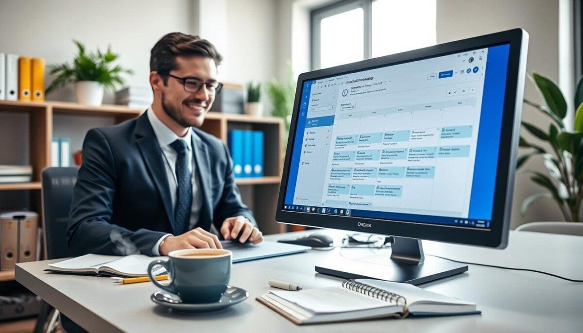 how to schedule on behalf of someone in outlook