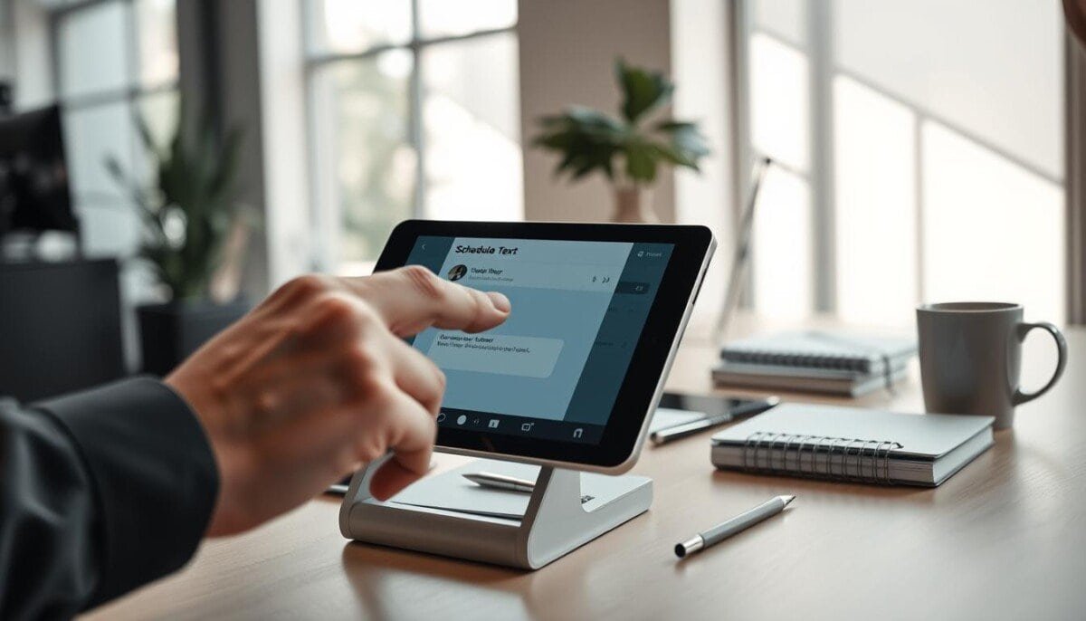 how to schedule text send