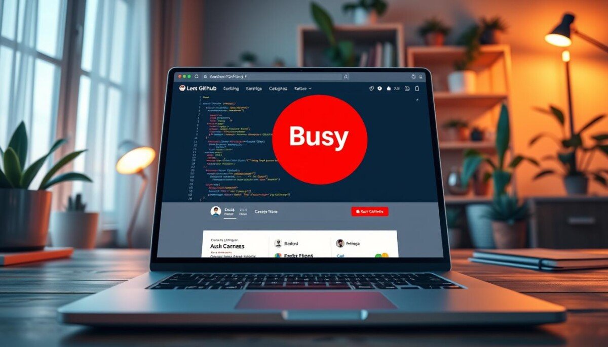 How to Set a Busy Status on Your GitHub Profile