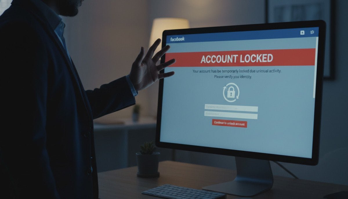 Facebook Account Locked for Suspicious Activity